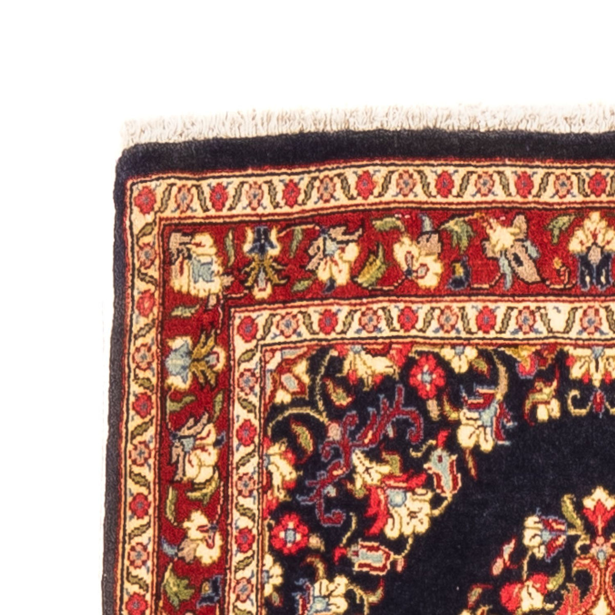 Läufer Perser - Ghom - 217 x 63 cm - dunkelblau