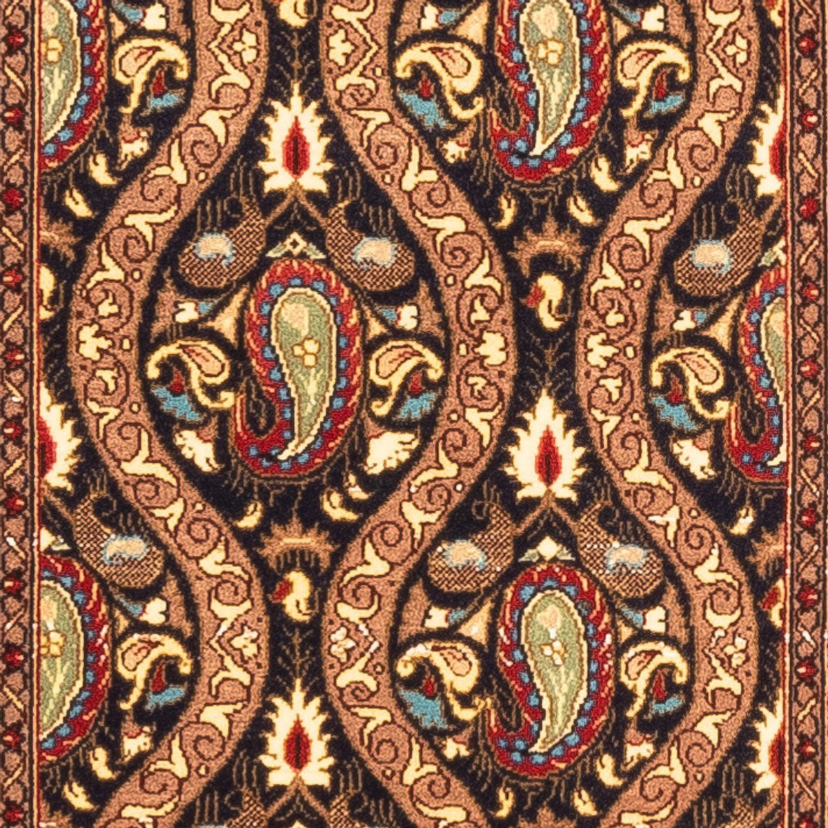 Läufer Perser - Ghom - 160 x 53 cm - dunkelblau