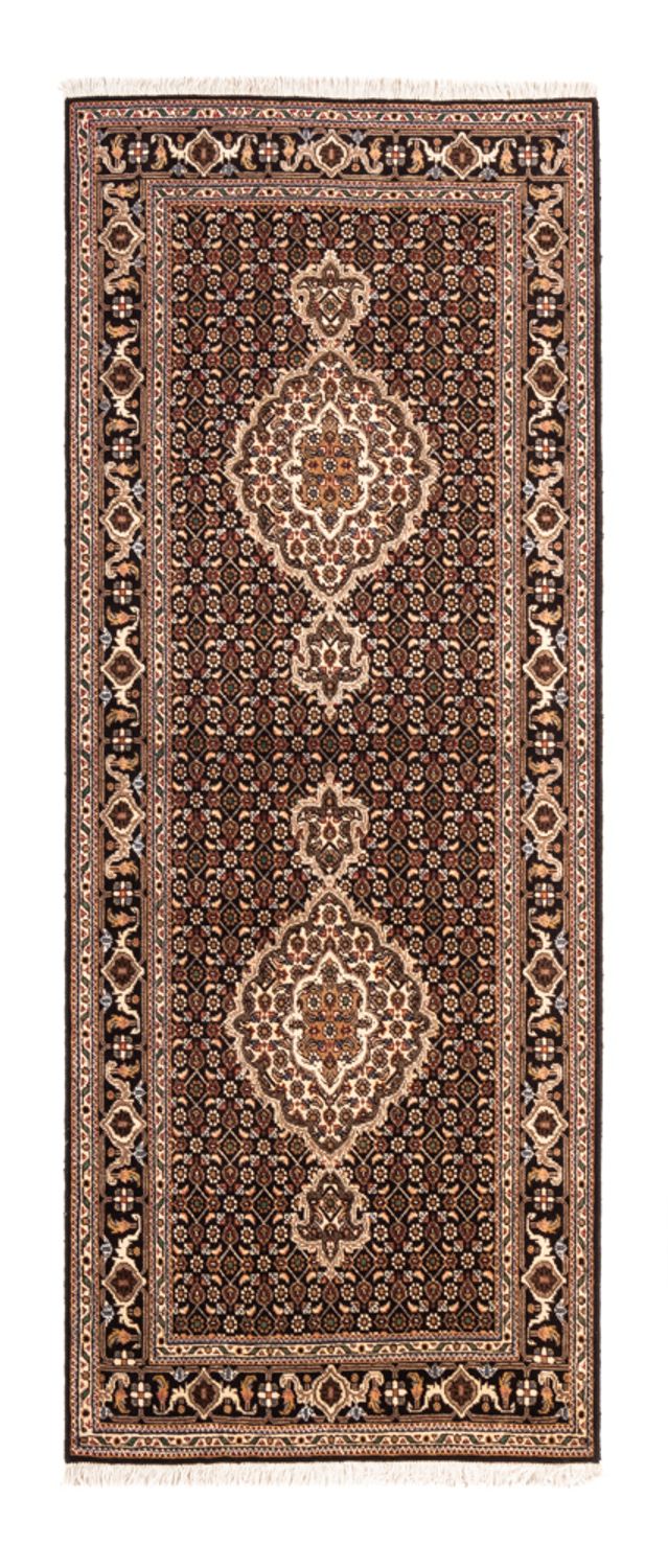 Läufer Perser - Täbriz - Royal - 195 x 76 cm - dunkelblau