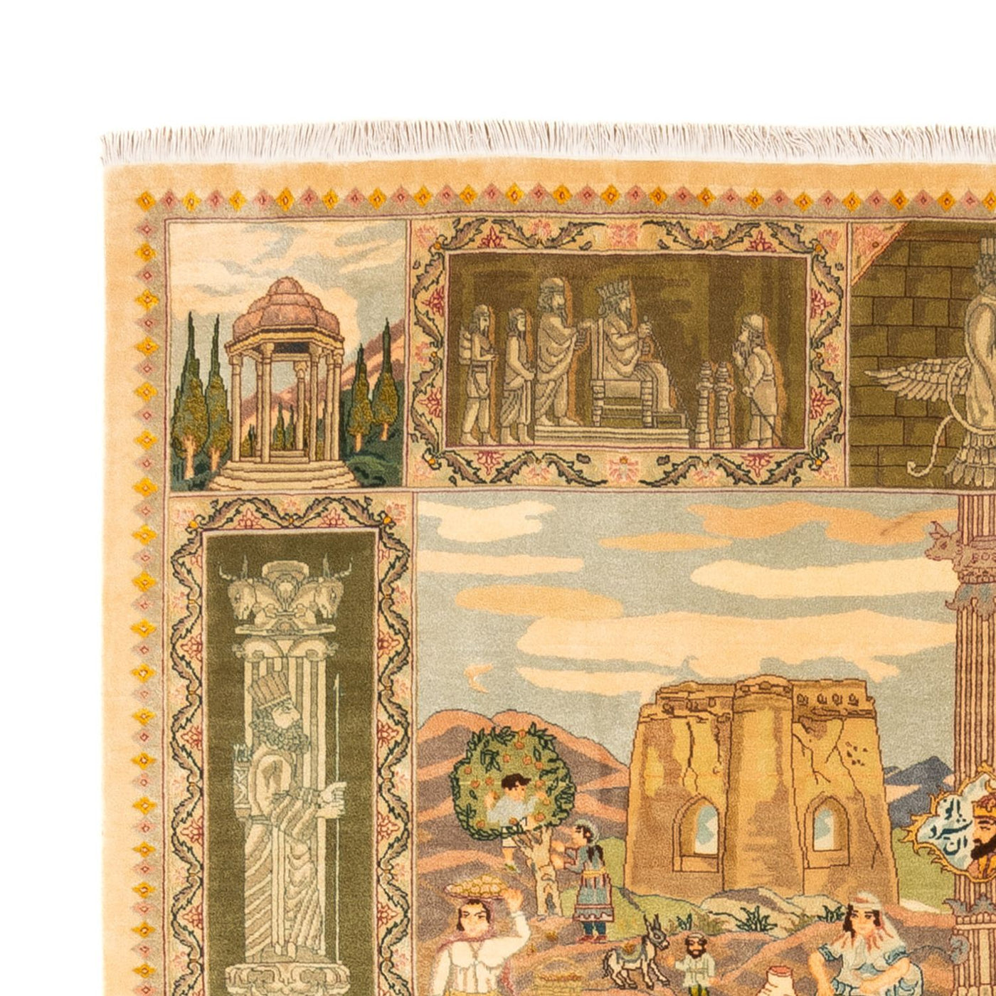 Perserteppich - Täbriz - Royal - 263 x 175 cm - mehrfarbig
