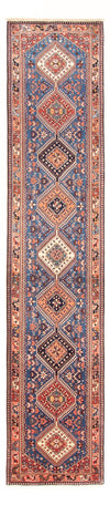Yalameh Teppich 82x392cm - Perserteppich - Läufer / Blau / 82 x 392 cm Läufer