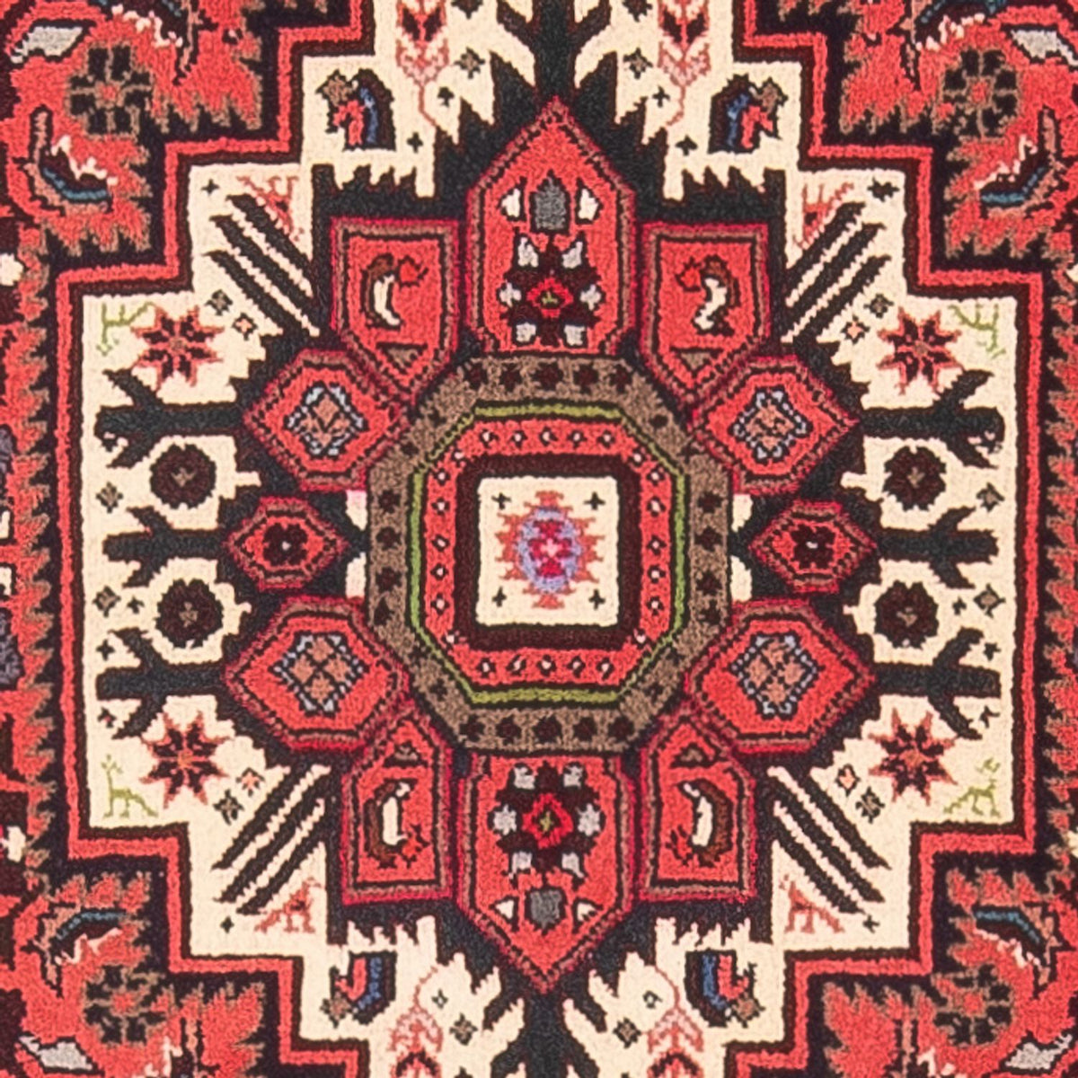 Perserteppich - Nomadic - 122 x 83 cm - rot