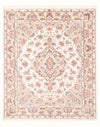 Täbriz - 50 Raj Teppich 150x195cm - Perserteppich - Rechteckig / Creme / 150 x 195 cm Rechteckig