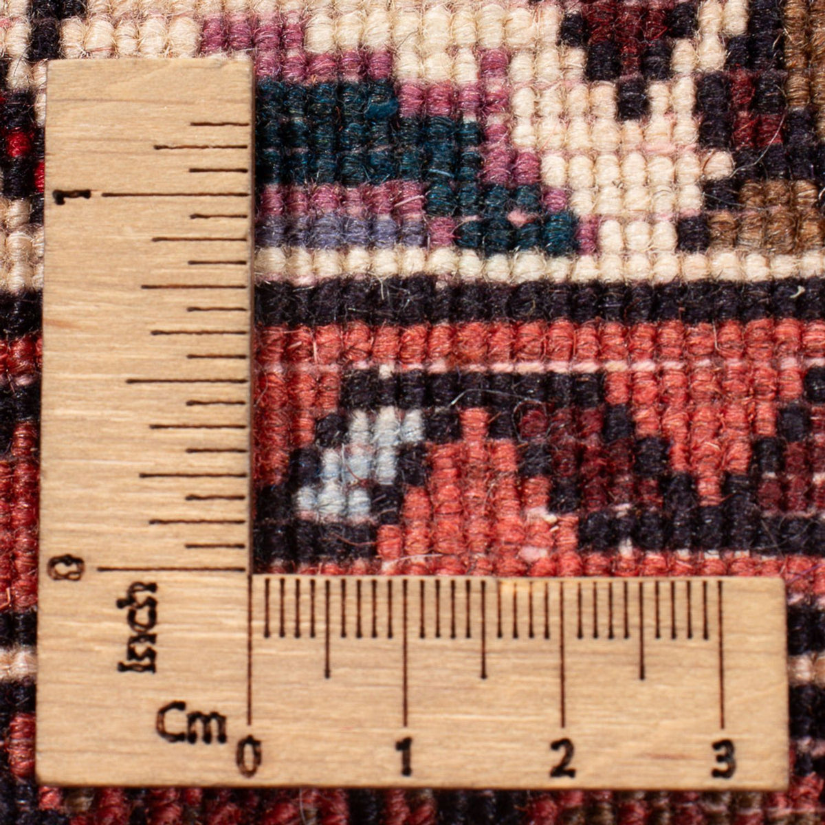 Perserteppich - Nomadic - 126 x 84 cm - dunkelrot