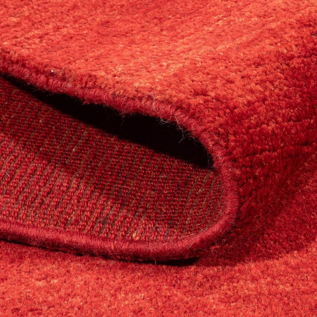 Gabbeh Teppich - Perser quadratisch  - 168 x 168 cm - rot