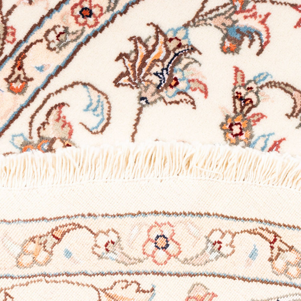 Perserteppich - Täbriz rund  - 153 x 150 cm - creme