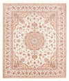 Täbriz - 50 Raj Teppich 199x252cm - Perserteppich - Rechteckig / Creme / 199 x 252 cm Rechteckig