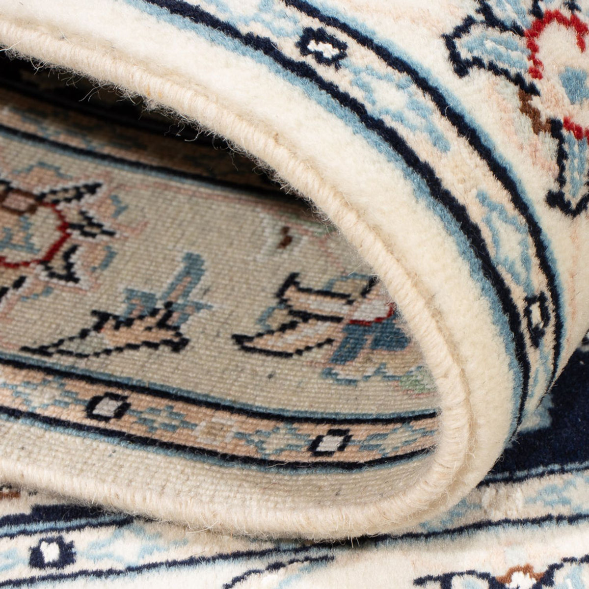 Perserteppich - Nain - Premium - 120 x 80 cm - dunkelblau