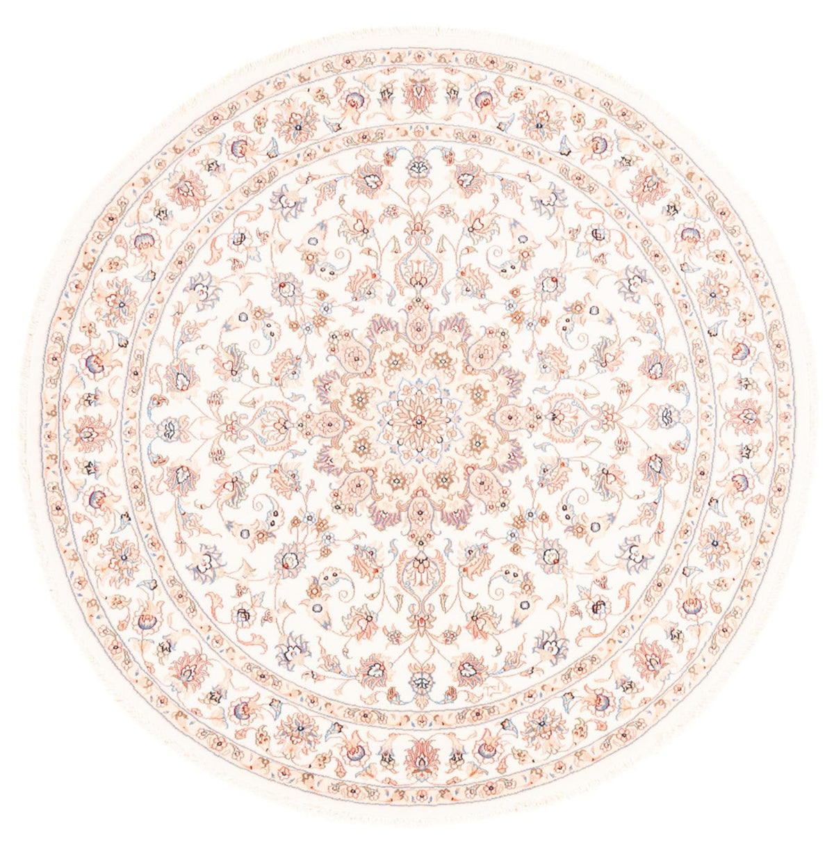 Perserteppich - Täbriz rund  - 151 x 146 cm - creme