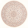 Täbriz - 50 Raj Teppich 196x202cm - Perserteppich - Rund / Creme / 196 x 202 cm Rund
