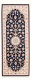 Läufer Perser - Täbriz - Royal - 208 x 82 cm - dunkelblau
