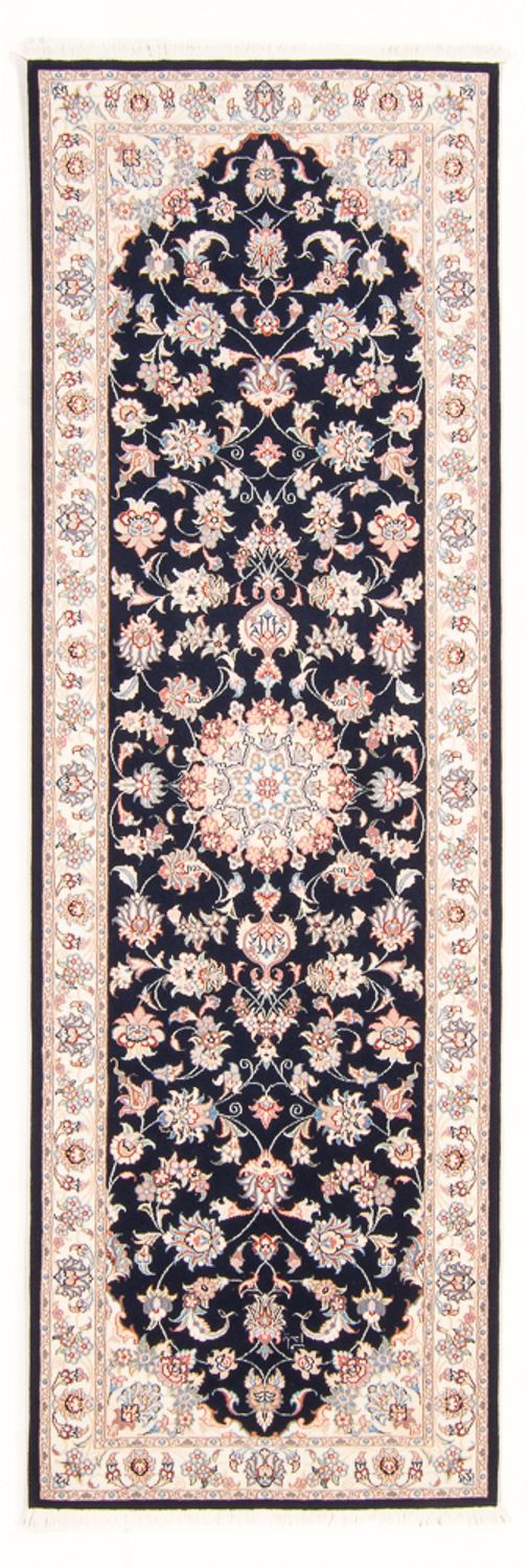 Läufer Perser - Täbriz - Royal - 252 x 81 cm - dunkelblau
