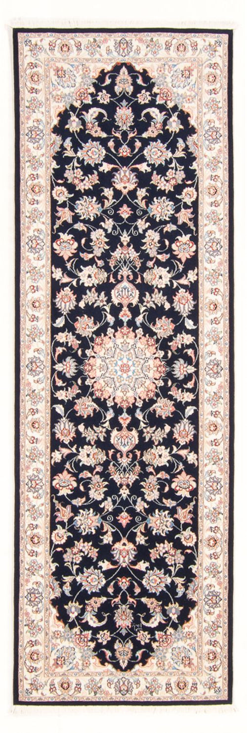 Läufer Perser - Täbriz - Royal - 252 x 81 cm - dunkelblau