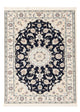 Perserteppich - Nain - Premium - 117 x 81 cm - dunkelblau