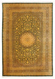 Seidenteppich - Ghom Seide - Premium - 294 x 196 cm - olivgrün