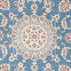 Perserteppich - Nain - Premium - 122 x 81 cm - hellblau