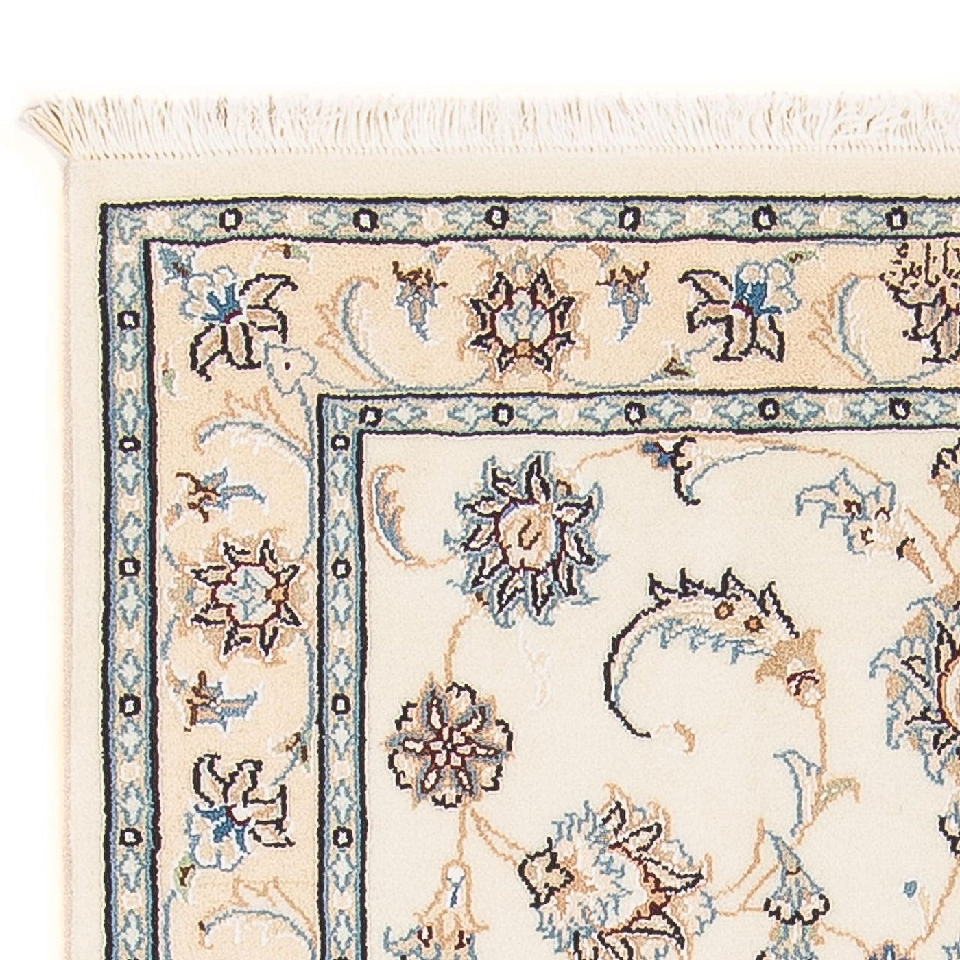 Perserteppich - Nain - Premium - 132 x 81 cm - creme