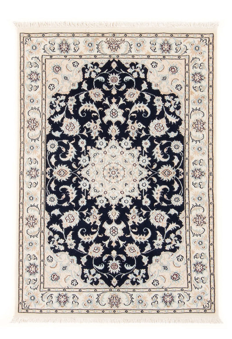 Perserteppich - Nain - Premium - 118 x 80 cm - dunkelblau