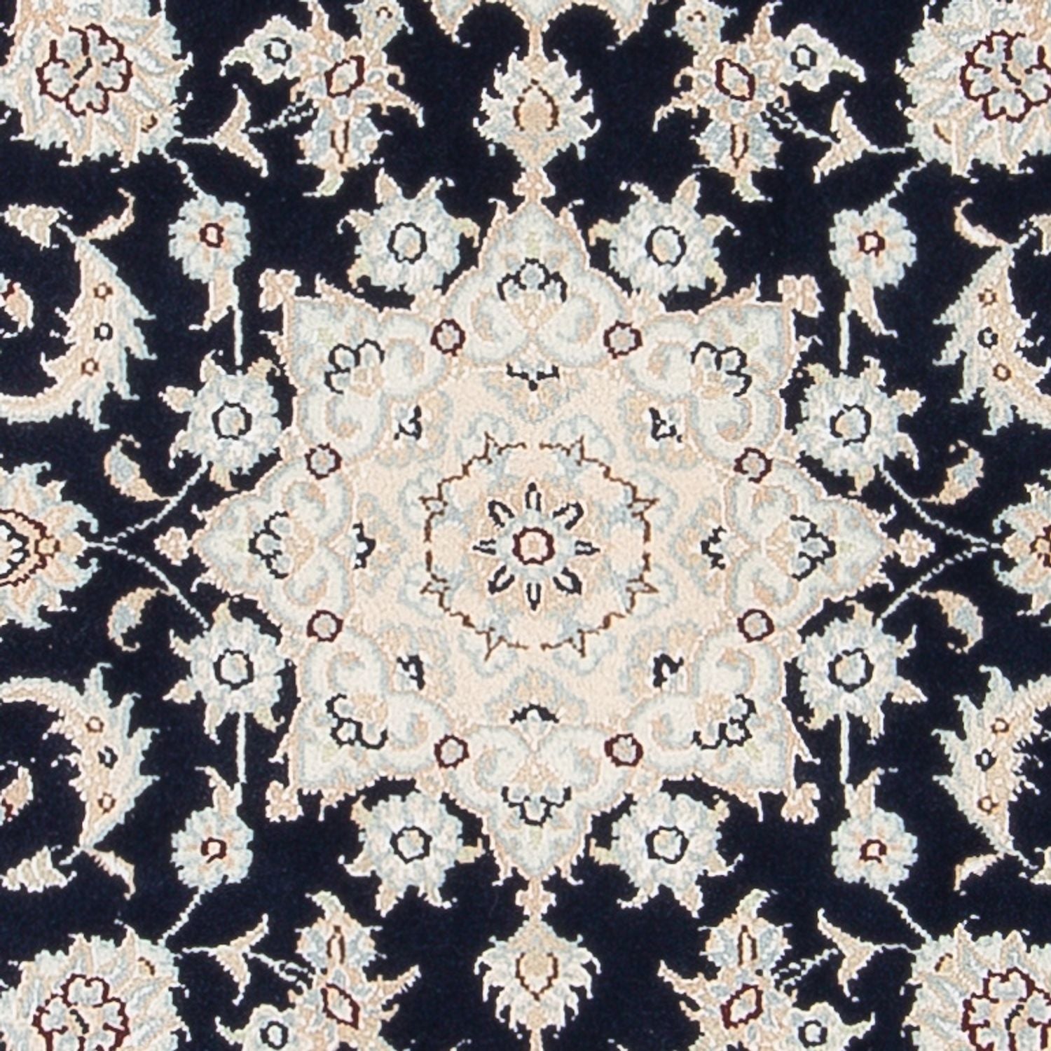 Perserteppich - Nain - Premium - 118 x 80 cm - dunkelblau