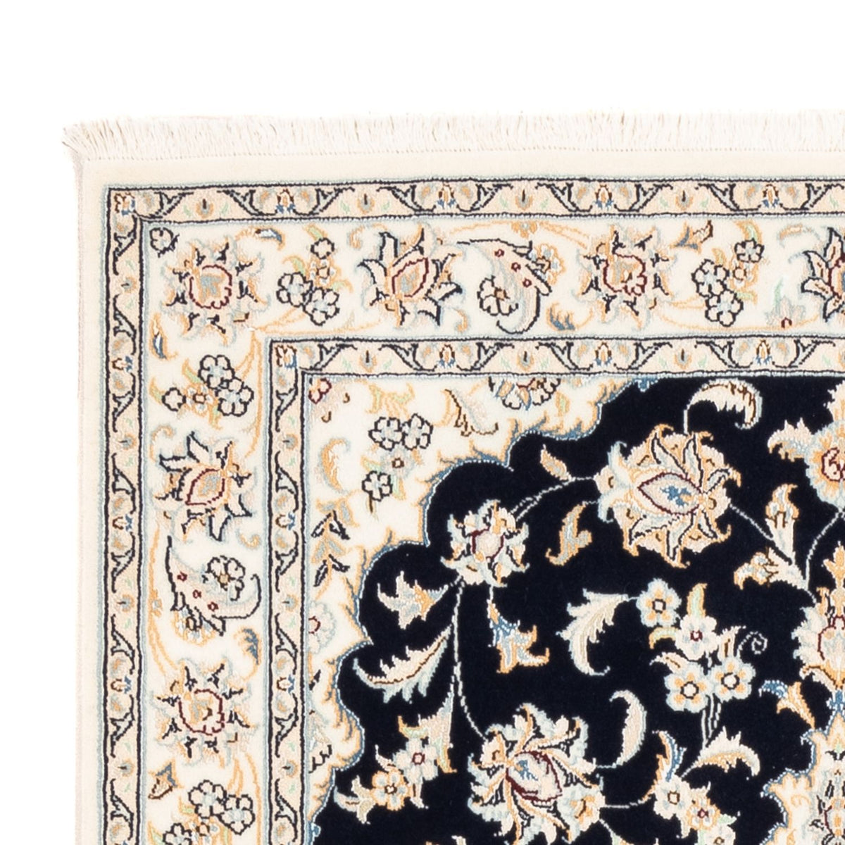 Perserteppich - Nain - Premium - 158 x 109 cm - dunkelblau