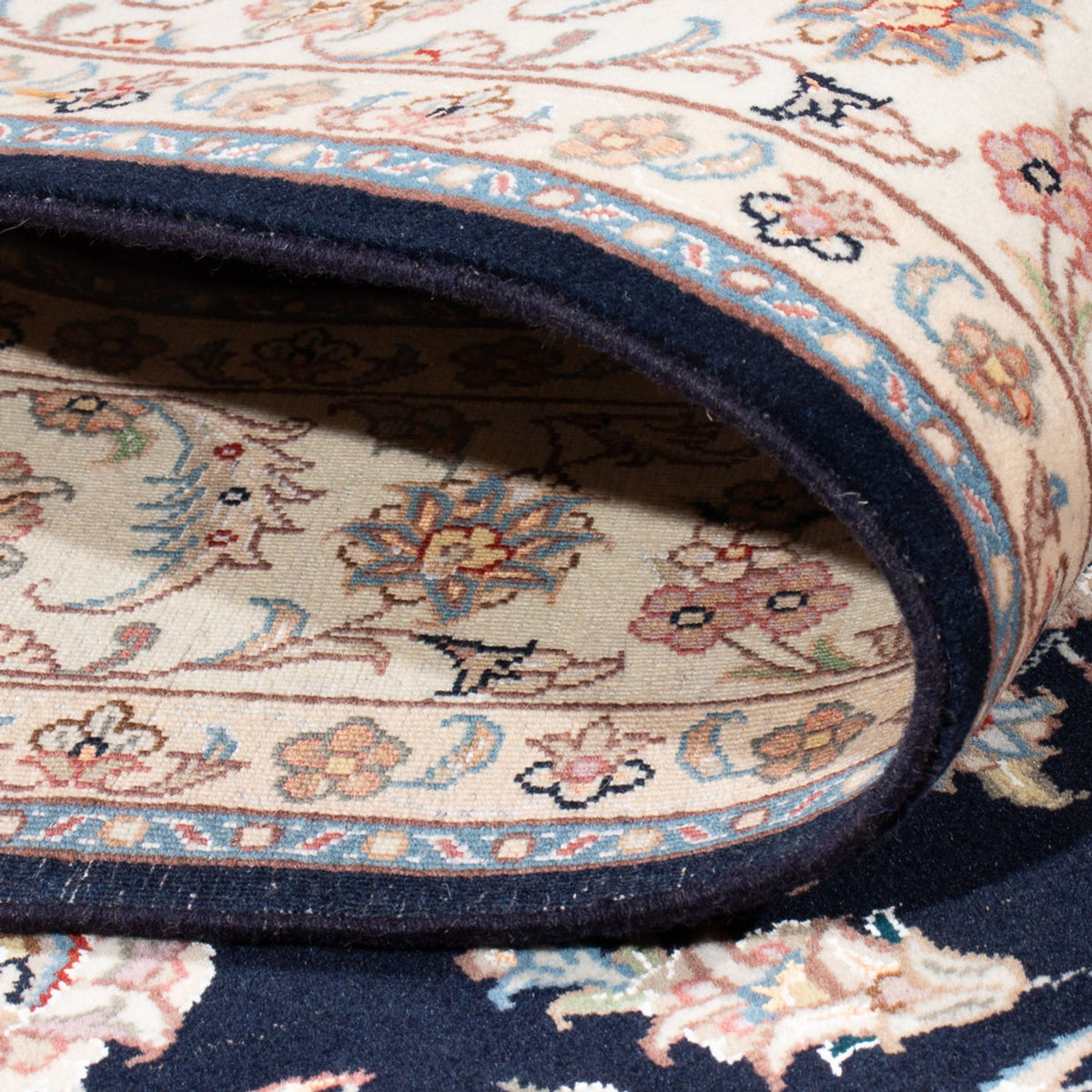 Perserteppich - Täbriz - Royal - 196 x 150 cm - dunkelblau