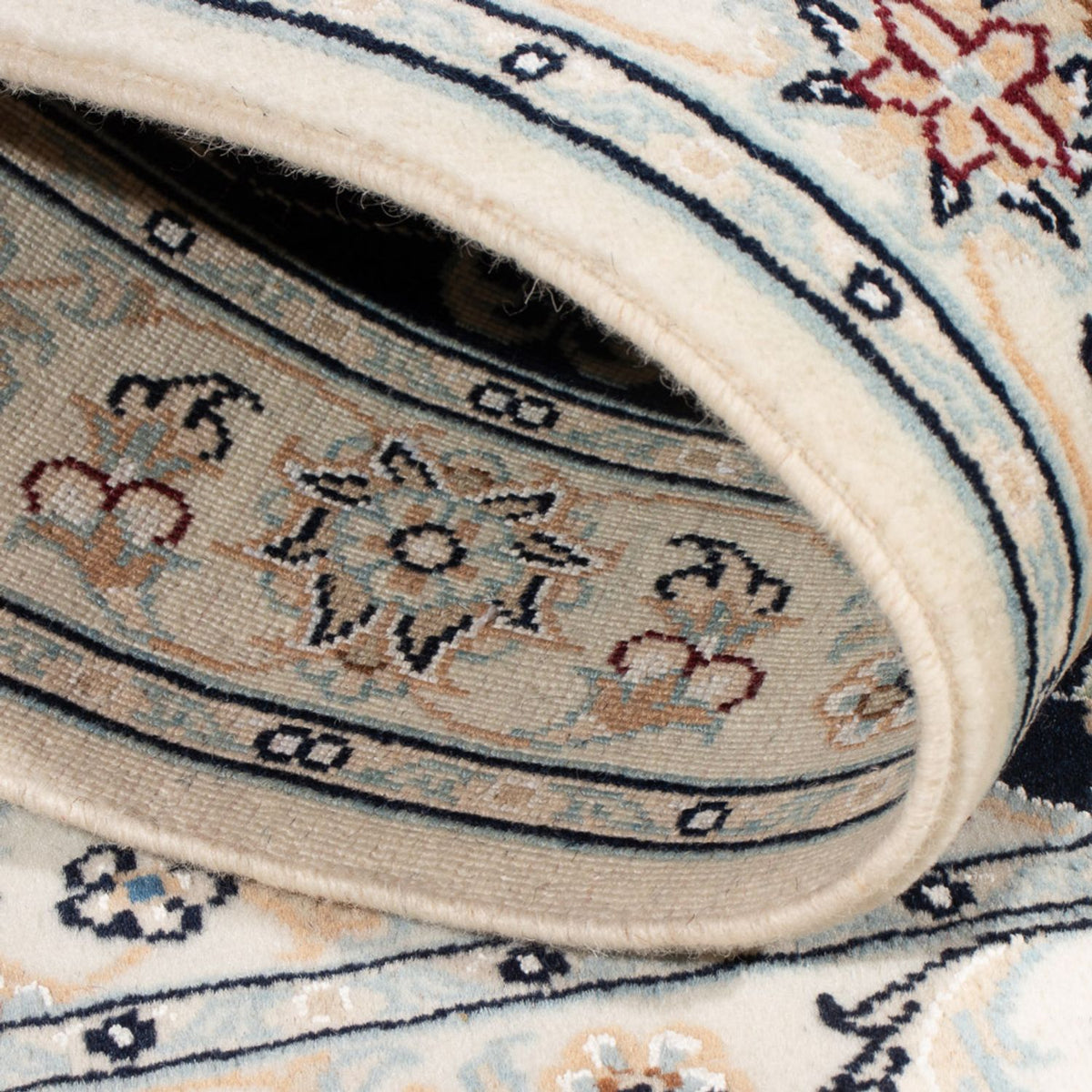 Perserteppich - Nain - Premium - 120 x 80 cm - dunkelblau