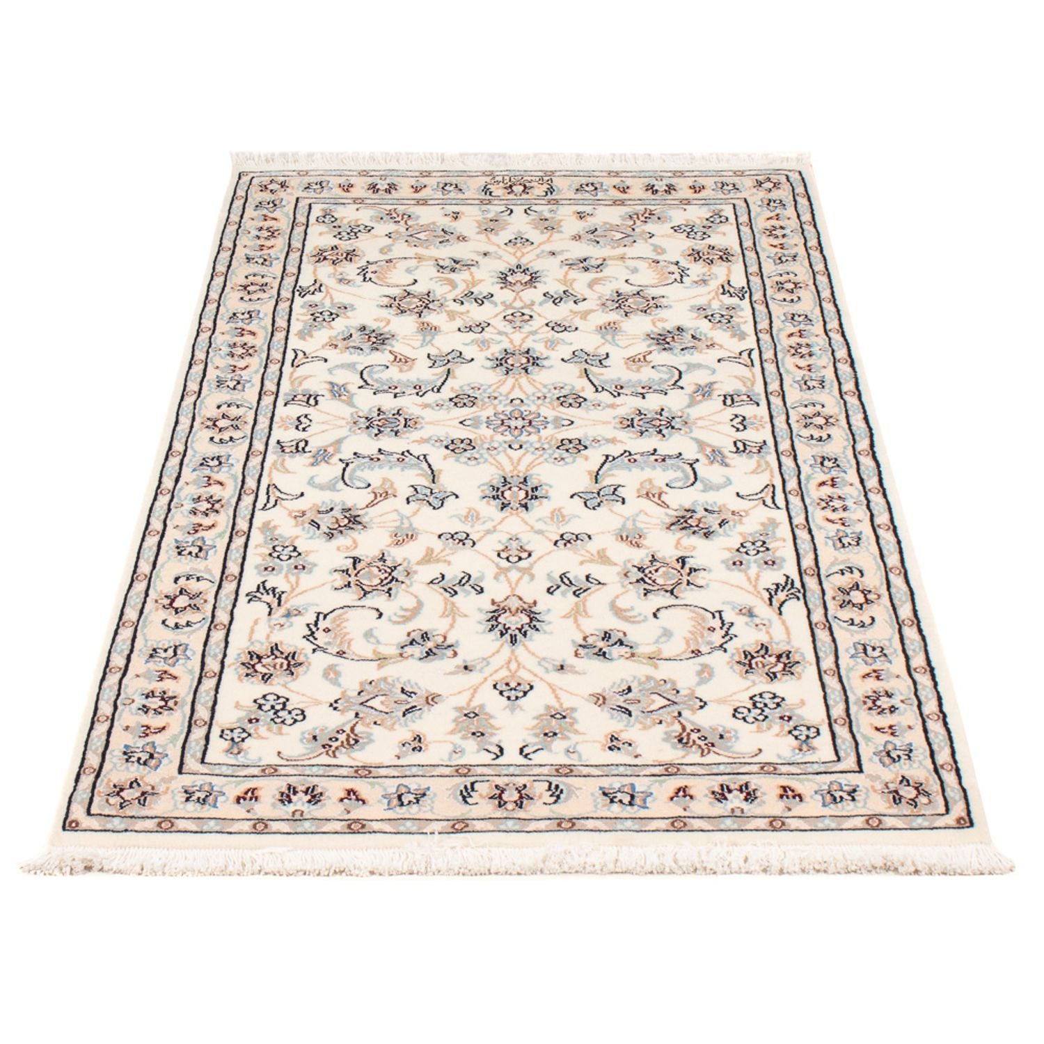 Perserteppich - Nain - Premium - 138 x 73 cm - creme