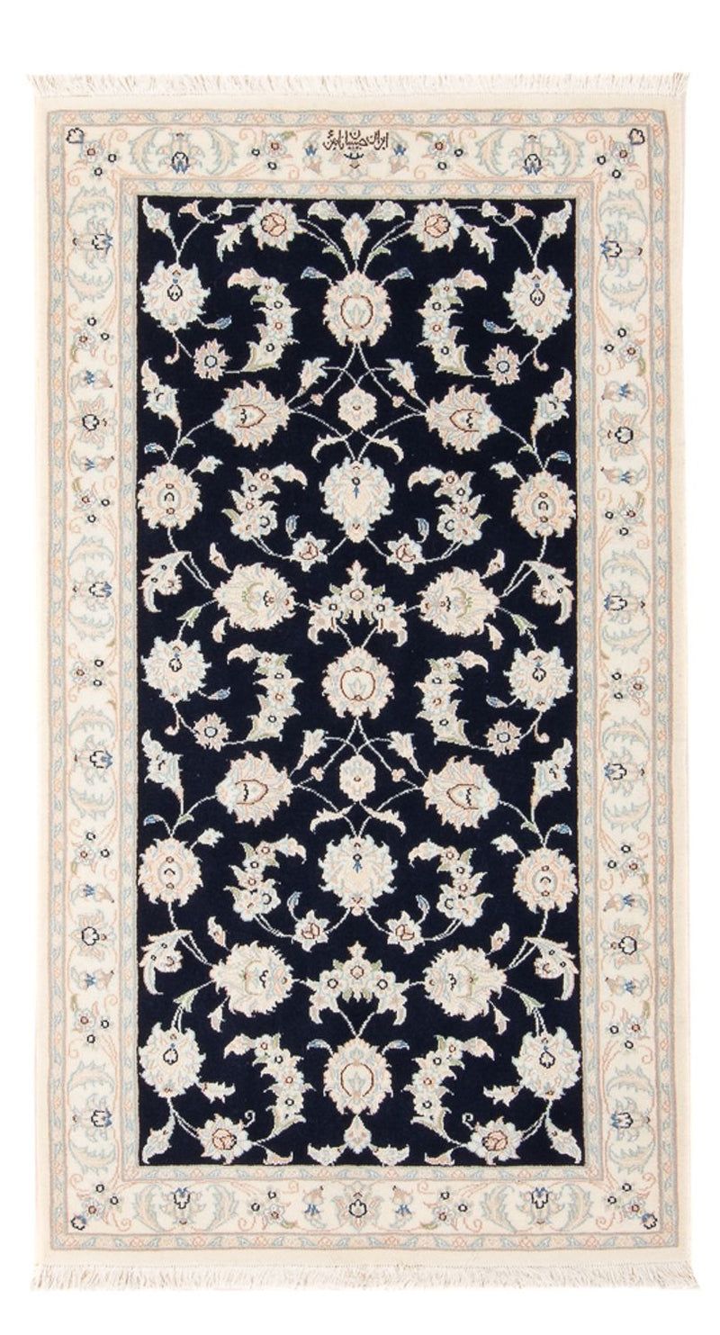 Perserteppich - Nain - Premium - 138 x 75 cm - dunkelblau