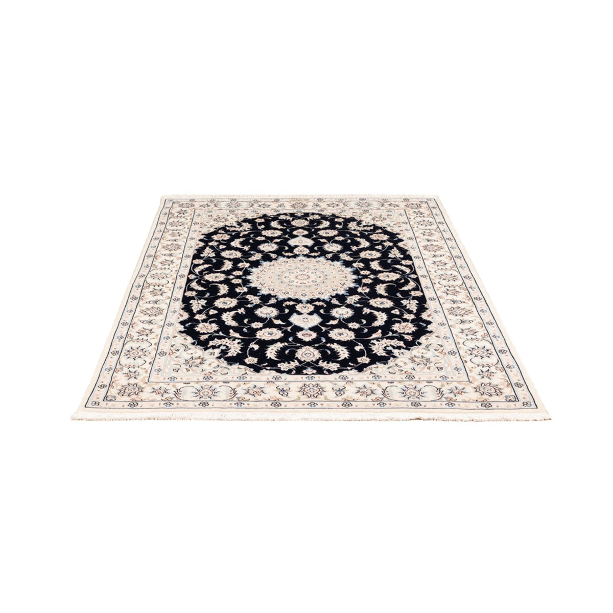 Perserteppich - Nain - Premium - 175 x 117 cm - dunkelblau