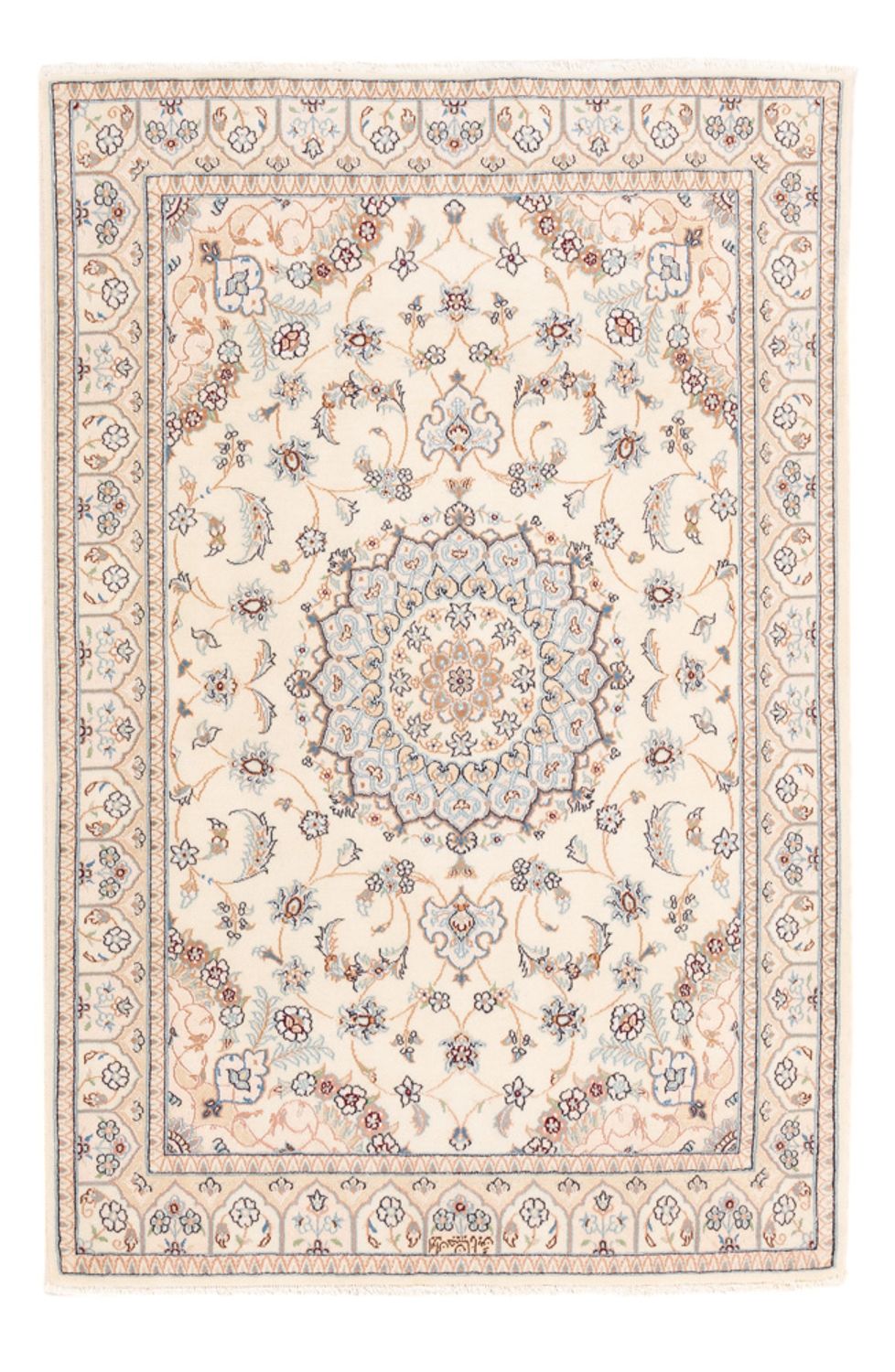 Perserteppich - Nain - Premium - 153 x 106 cm - creme