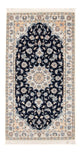 Perserteppich - Nain - Premium - 134 x 74 cm - dunkelblau