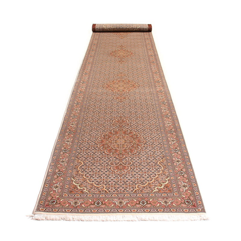 Läufer Perser - Täbriz - Royal - 407 x 78 cm - beige