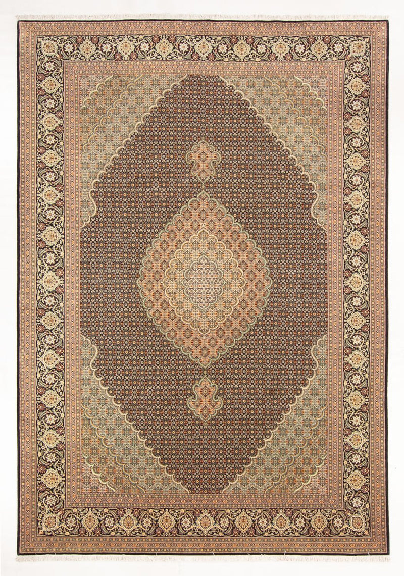 Perserteppich - Täbriz - Royal - 296 x 199 cm - dunkelblau