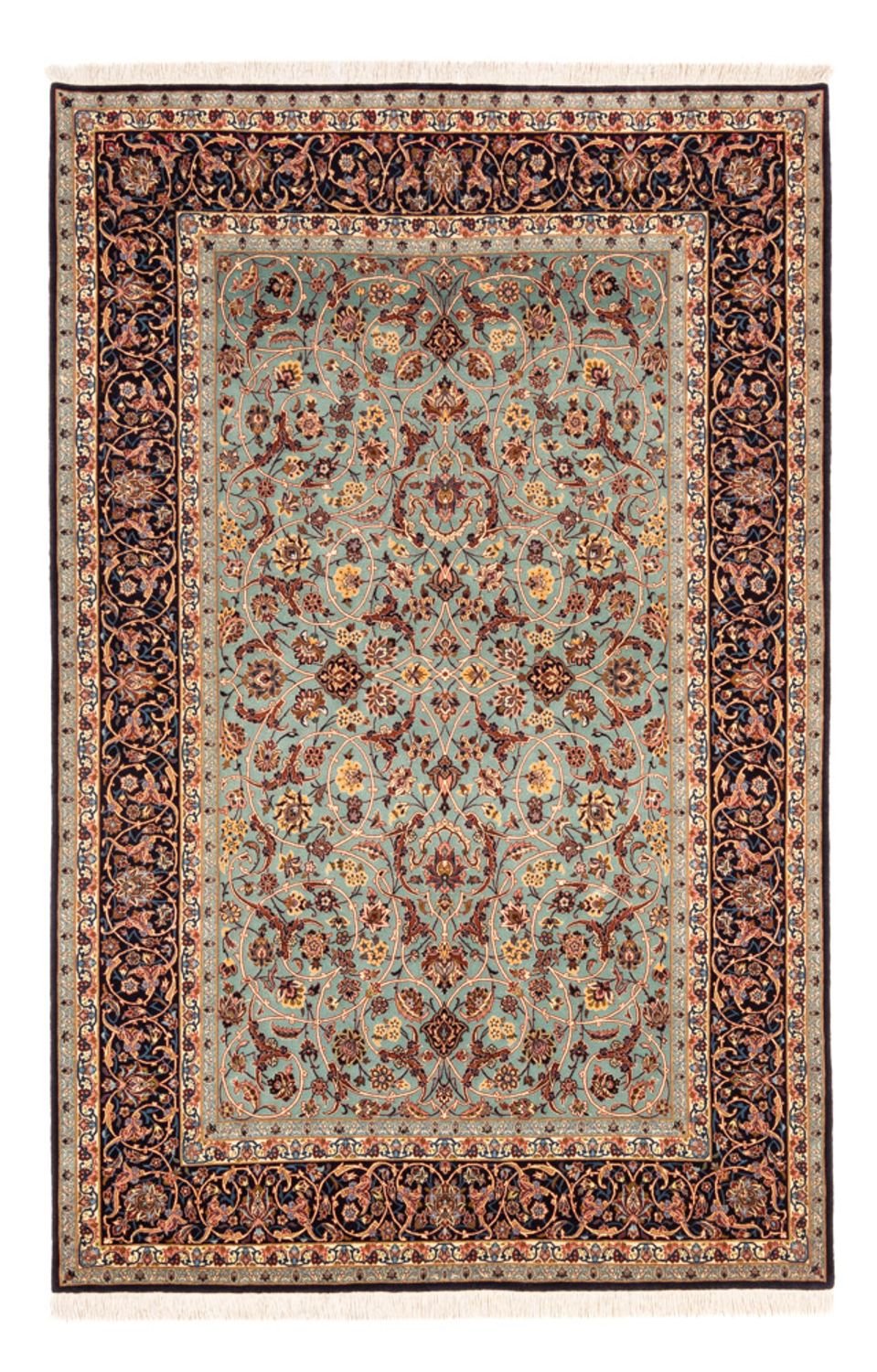 Perserteppich - Isfahan - Premium - 240 x 150 cm - grün