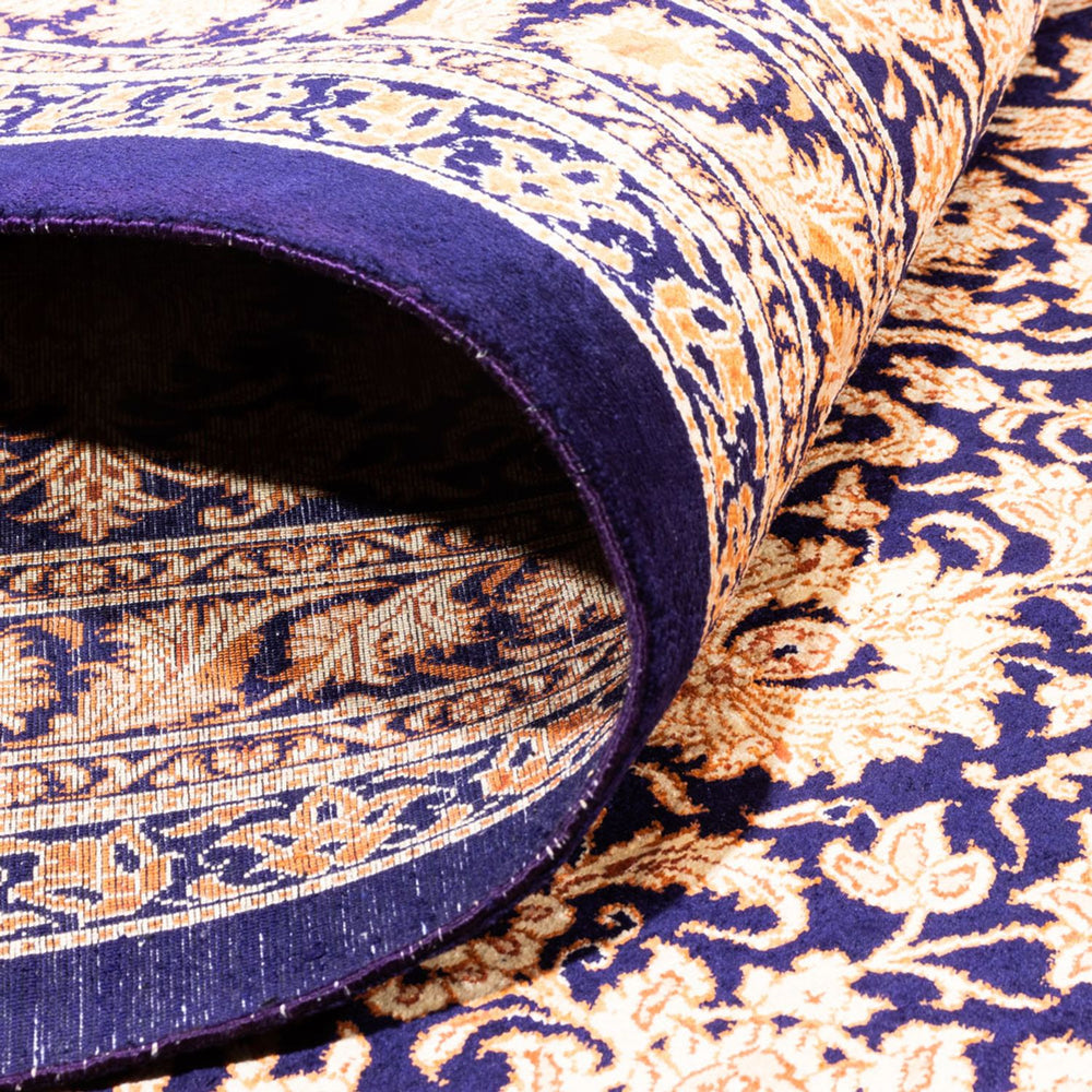 Seidenteppich - Ghom Seide - Premium quadratisch  - 247 x 243 cm - dunkelbeige