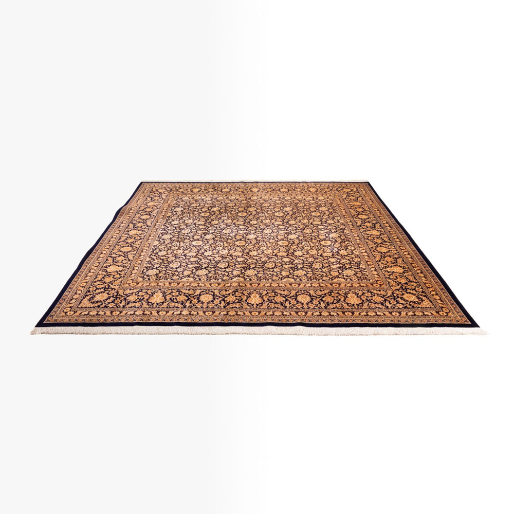 Seidenteppich - Ghom Seide - Premium quadratisch  - 247 x 243 cm - dunkelbeige