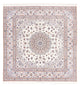 Perserteppich - Nain - Premium quadratisch  - 203 x 201 cm - creme