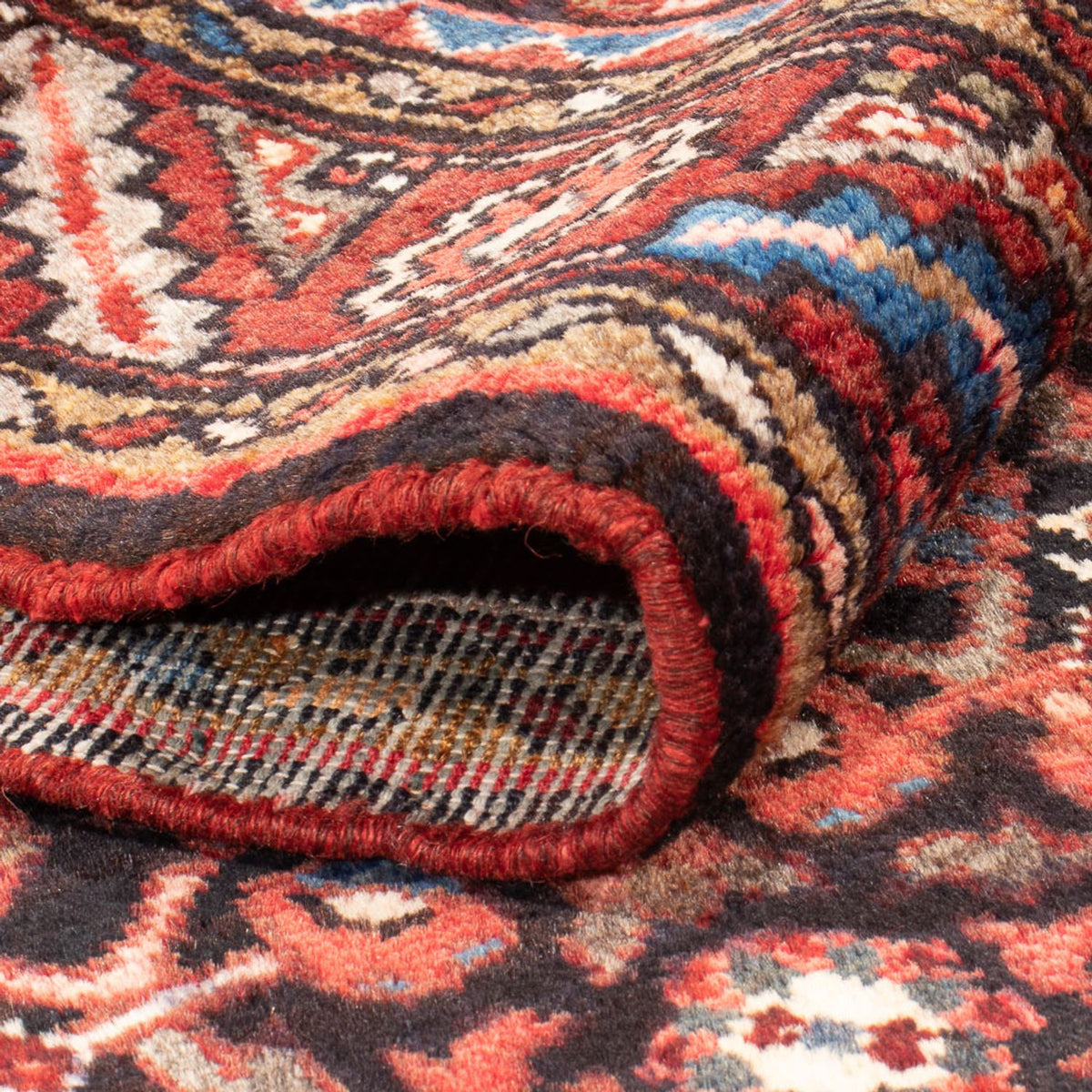 Läufer Perser - Nomadic - 405 x 107 cm - dunkelblau