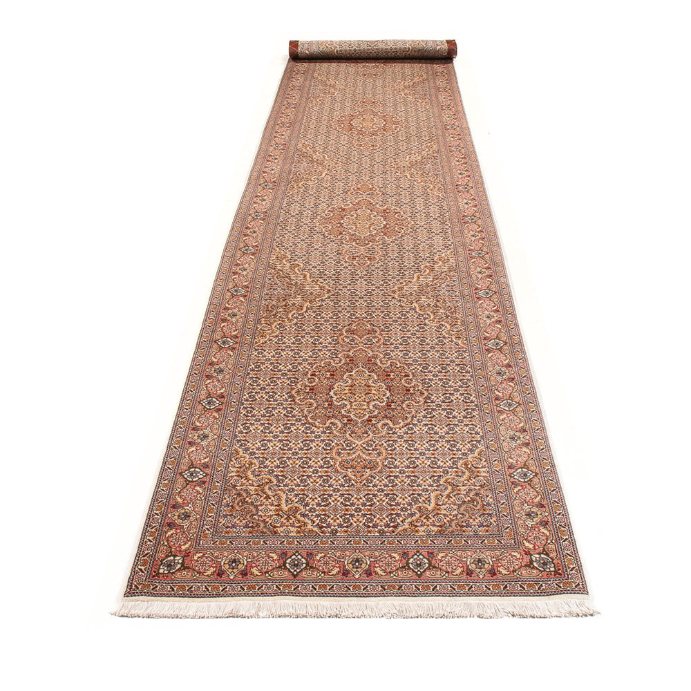 Läufer Perser - Täbriz - Royal - 400 x 78 cm - beige