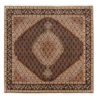 Perserteppich - Täbriz - Royal quadratisch  - 203 x 198 cm - dunkelbeige