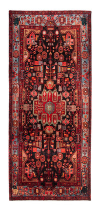 Läufer Perser - Nomadic - 343 x 154 cm - dunkelblau