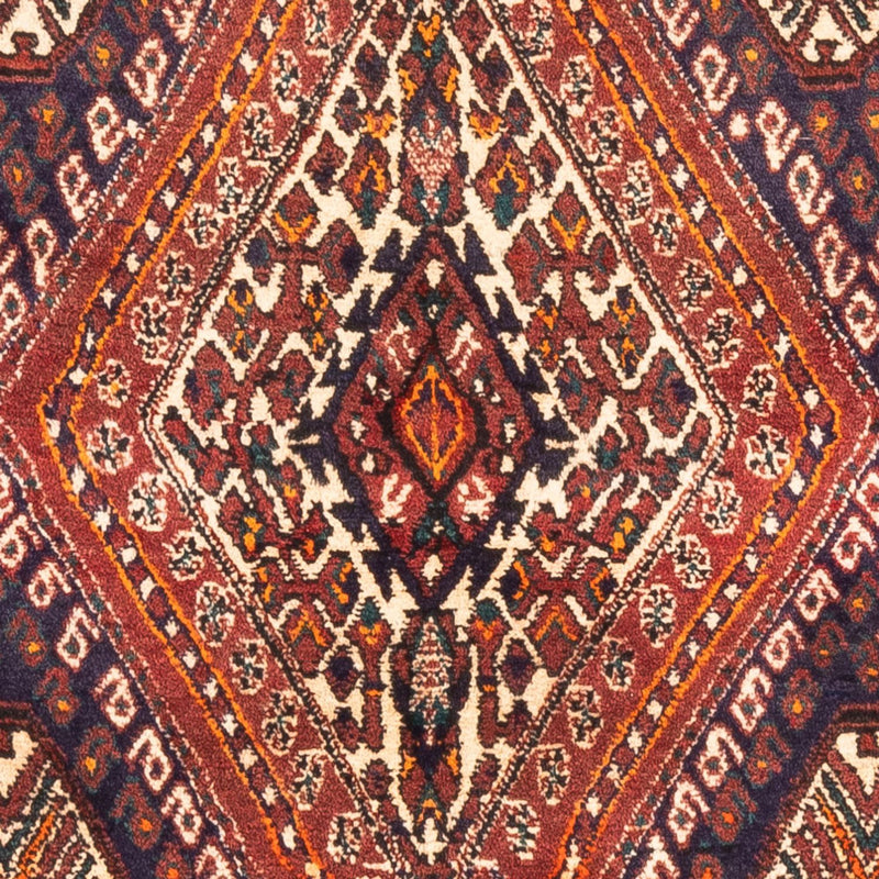 Perserteppich - Nomadic - 127 x 98 cm - bordeauxrot