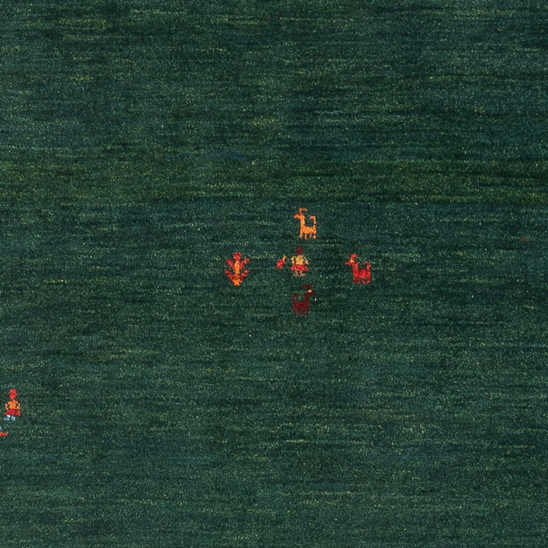 Gabbeh Teppich - Perser - 175 x 122 cm - dunkelgrün