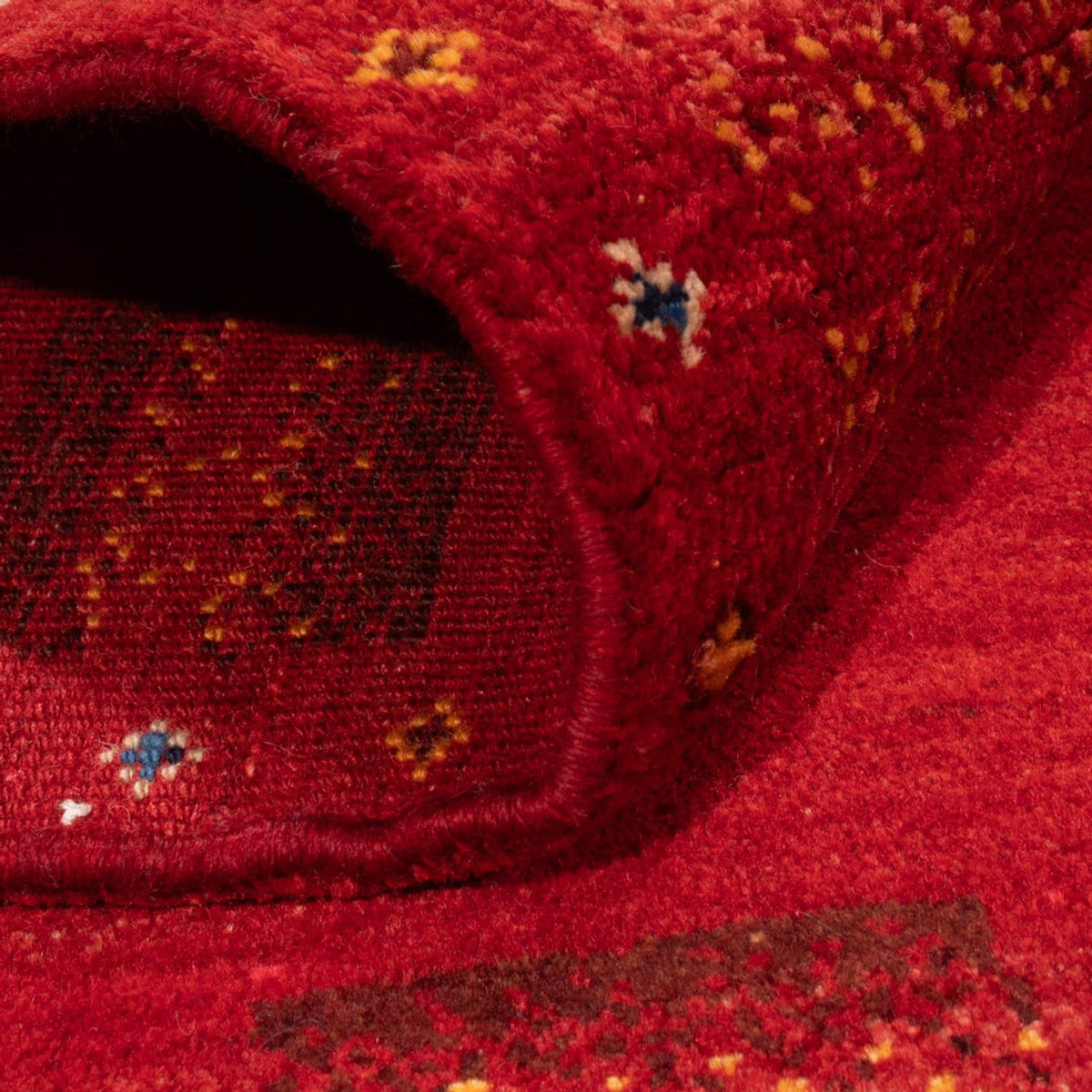 Gabbeh Teppich - Perser - 144 x 104 cm - dunkelrot