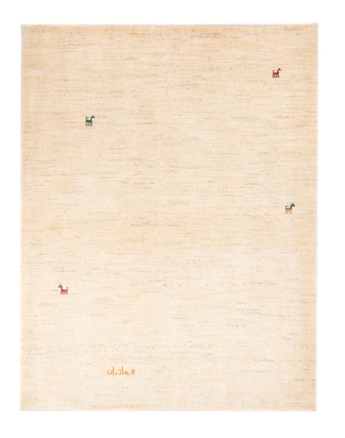 Gabbeh Teppich - Perser - 153 x 108 cm - hellbeige