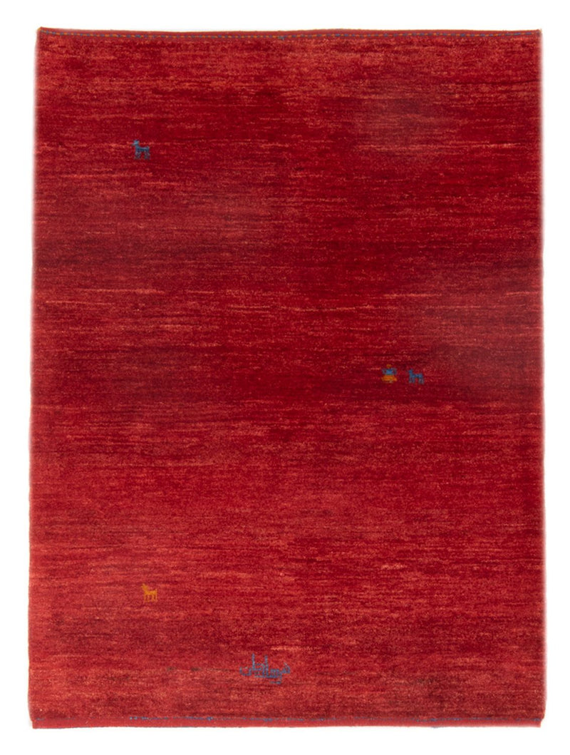 Gabbeh Teppich - Perser - 147 x 101 cm - dunkelrot