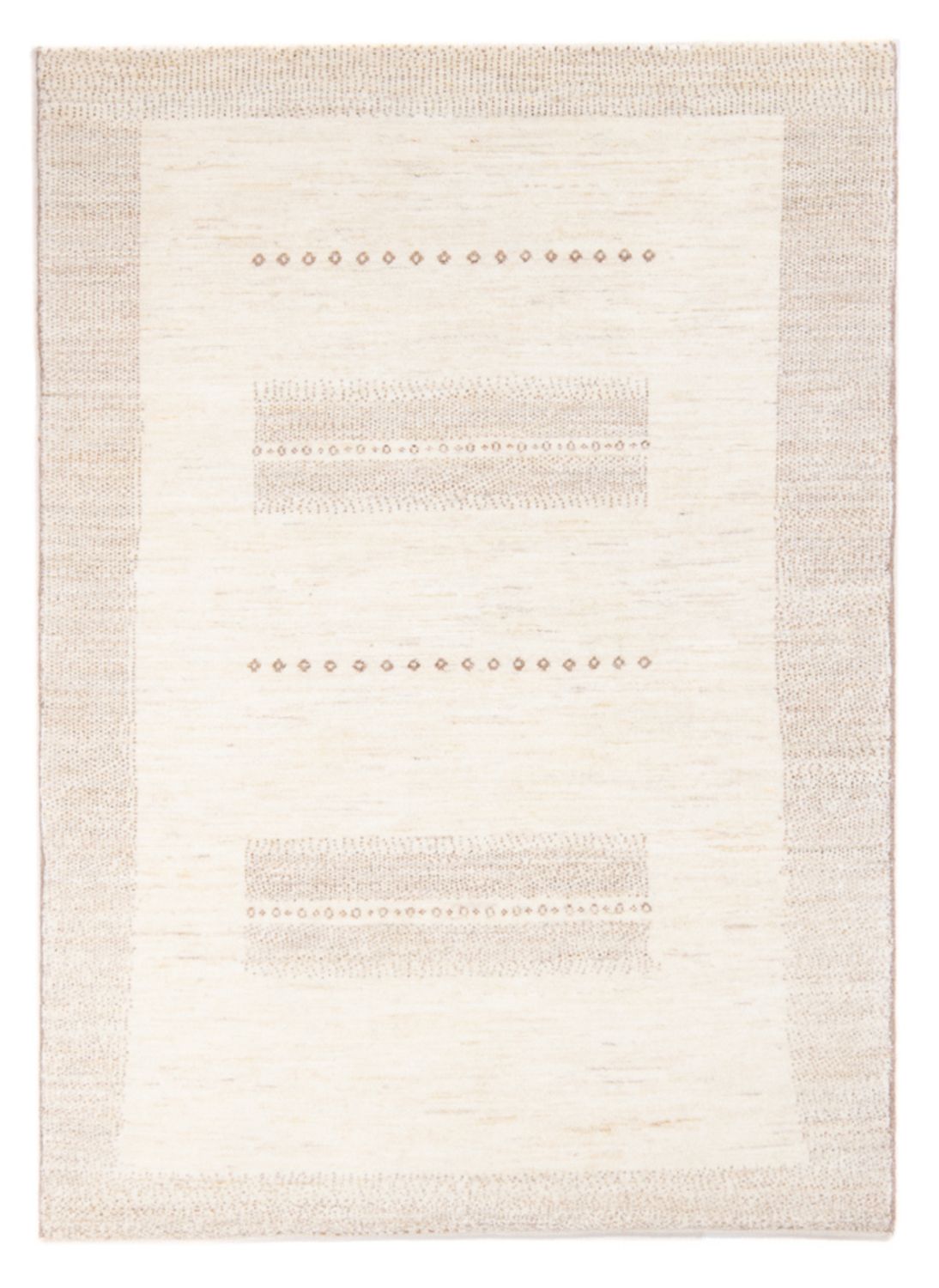 Gabbeh Teppich - Perser - 151 x 100 cm - hellbeige