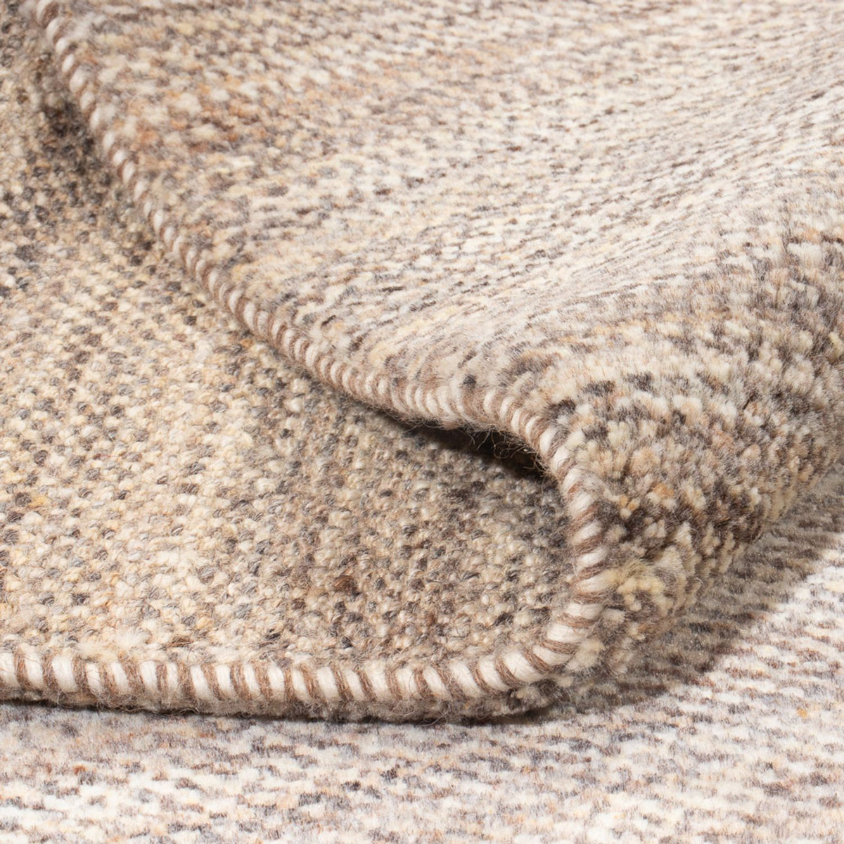 Gabbeh Teppich - Perser - 194 x 154 cm - dunkelbeige