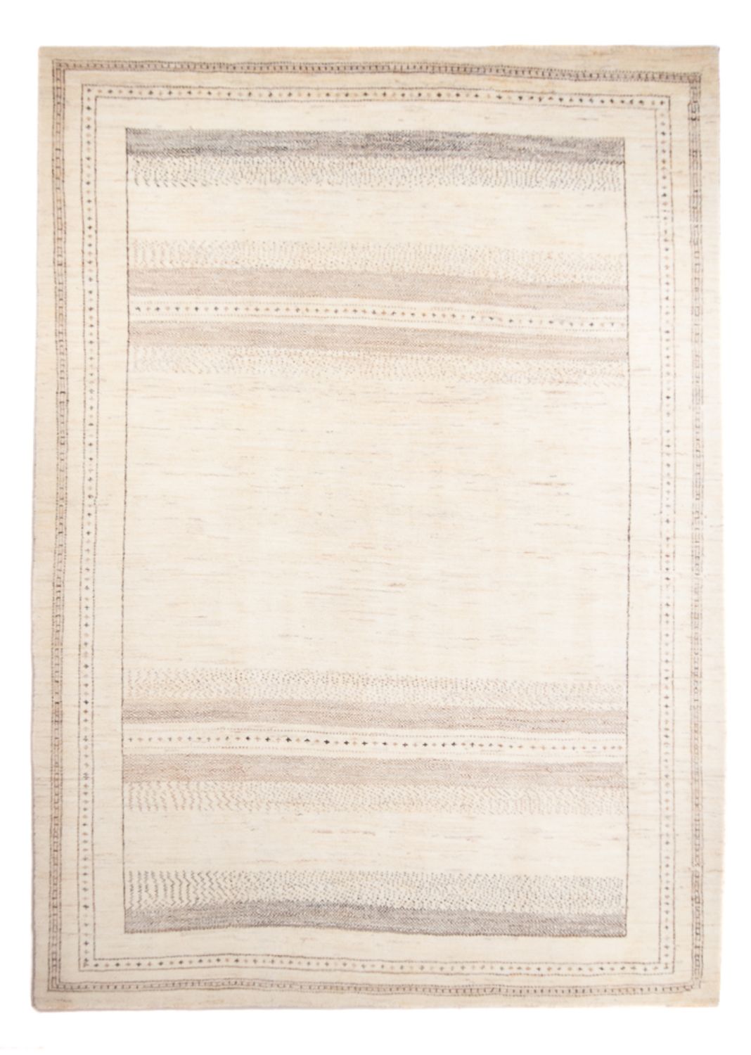 Gabbeh Teppich - Perser - 303 x 215 cm - hellbeige