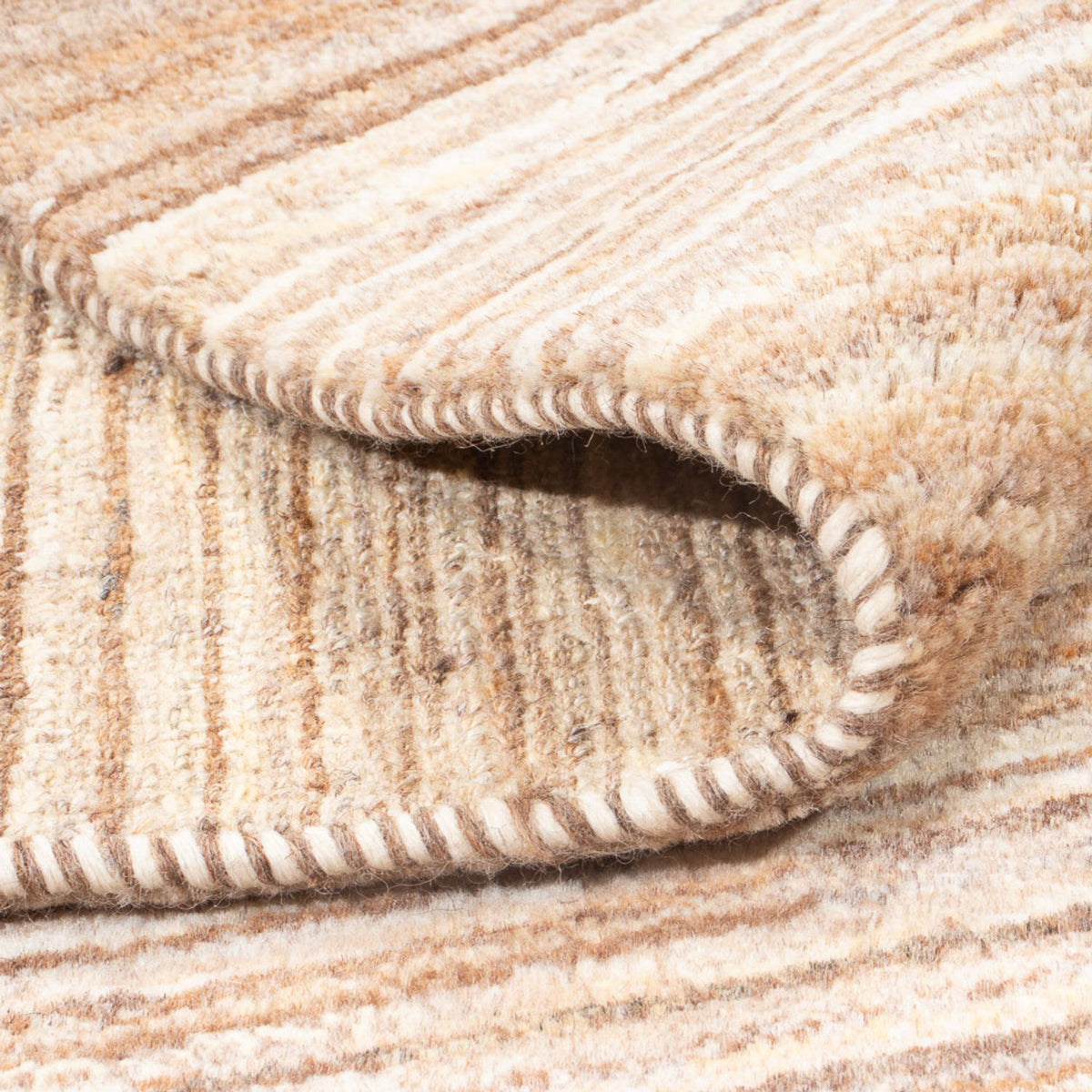 Gabbeh Teppich - Perser - 145 x 104 cm - dunkelbeige